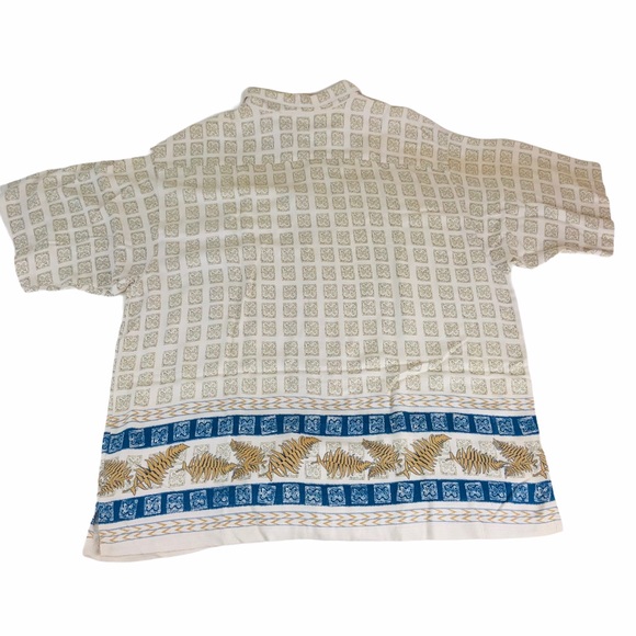 Fieldmaster Hawaiian Shirt Men XL Floral Rayon - Picture 2 of 8